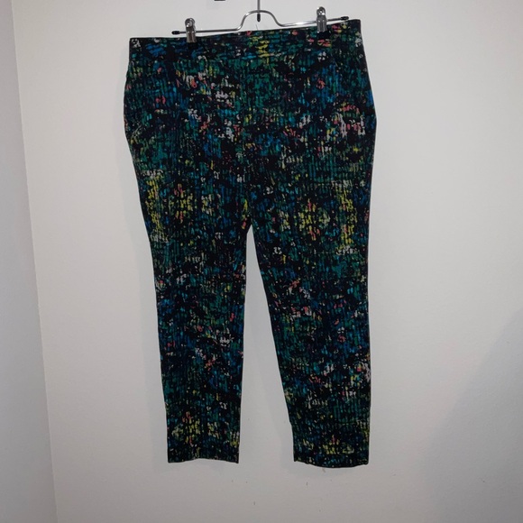 Derek Lam Nightshade Rio De Janeiro Capri Pants size 12 mid-rise trouser pant - Picture 2 of 7